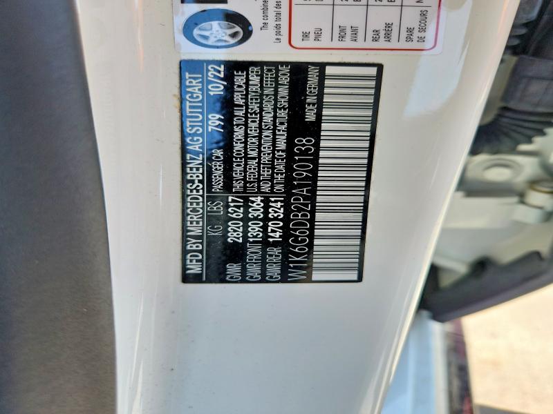 Продаж на аукціоні авто 2023 Mercedes-benz S, vin: W1K6G6DB2PA190138, номер лоту: 59663876