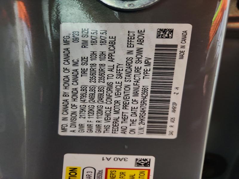 Продаж на аукціоні авто 2024 Honda Cr-v, vin: 2HKRS4H75RH425661, номер лоту: 63322036