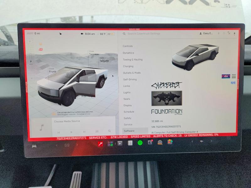 59649206 :رقم المزاد ، 7G2CEHEE2RA037271 vin ، 2024 Tesla Cybertruck مزاد بيع