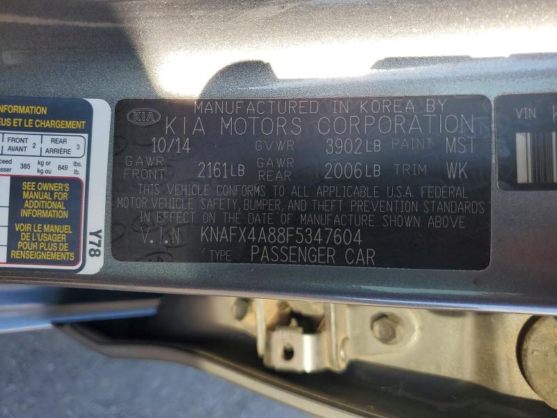 Aukcja sprzedaży 2015 Kia Forte, vin: KNAFX4A88F5347604, numer aukcji: 60641266