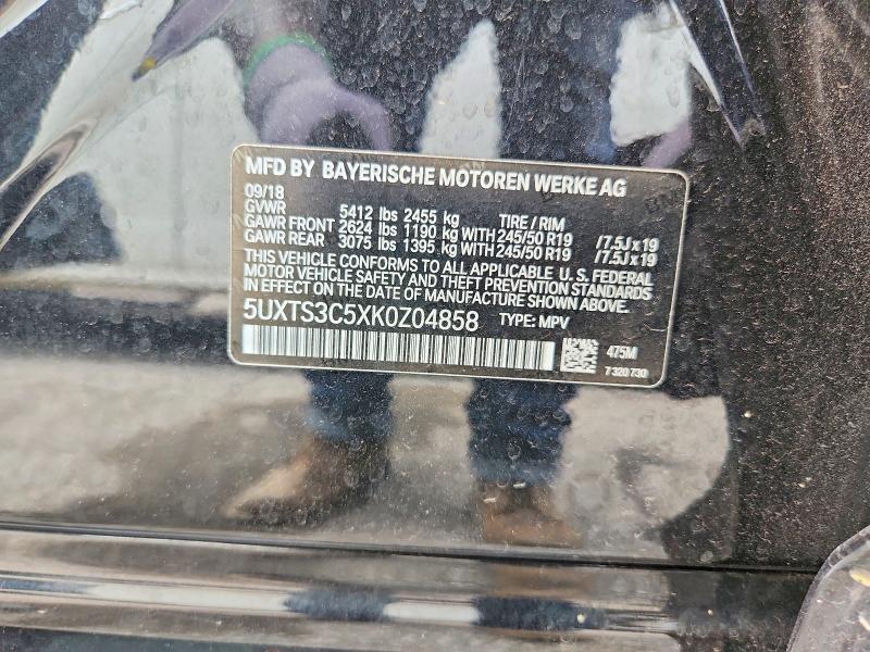 Продажа на аукционе авто 2019 Bmw X3, vin: 5UXTS3C5XK0Z04858, номер лота: 62648326