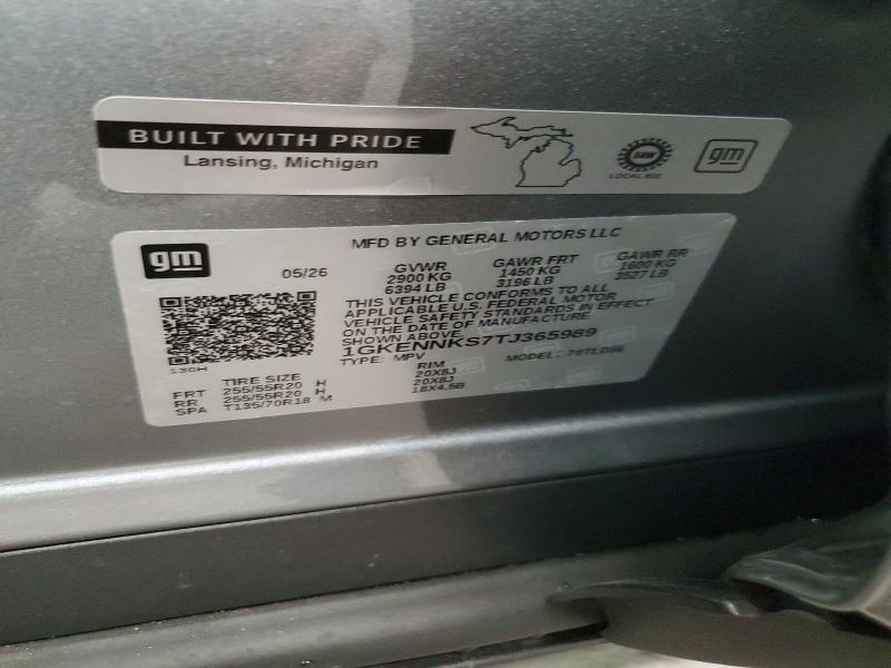 61361986 :رقم المزاد ، 1GKENNKS7TJ365989 vin ، 2026 Gmc Acadia مزاد بيع