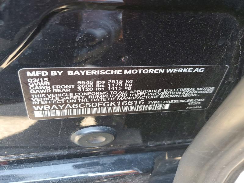 62321806 :رقم المزاد ، WBAYA6C50FGK16616 vin ، 2015 Bmw 740 مزاد بيع