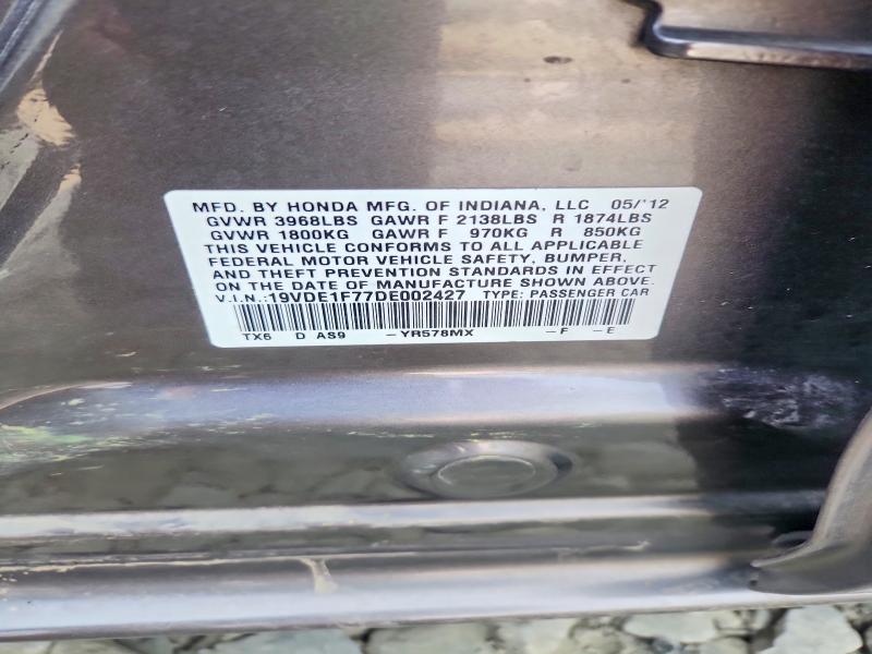 Aukcja sprzedaży 2013 Acura Ilx, vin: 19VDE1F77DE002427, numer aukcji: 61160356
