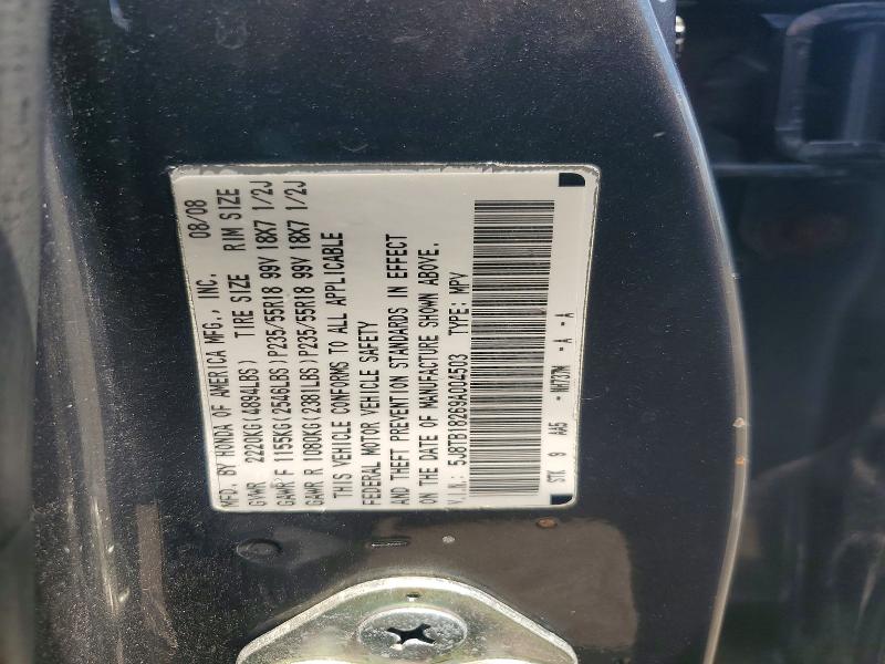 2009 Acura Rdx მანქანა იყიდება აუქციონზე, vin: 5J8TB18269A004503, აუქციონის ნომერი: 59593106