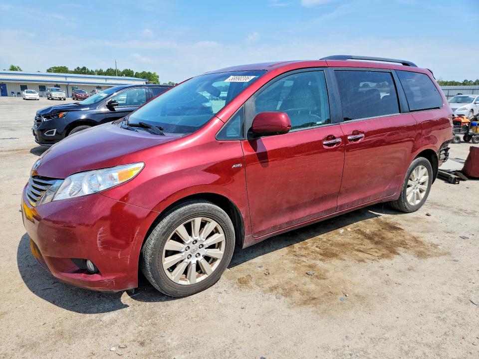 58890206 :رقم المزاد ، 5TDDZ3DC7HS179238 vin ، 2017 Toyota Sienna مزاد بيع