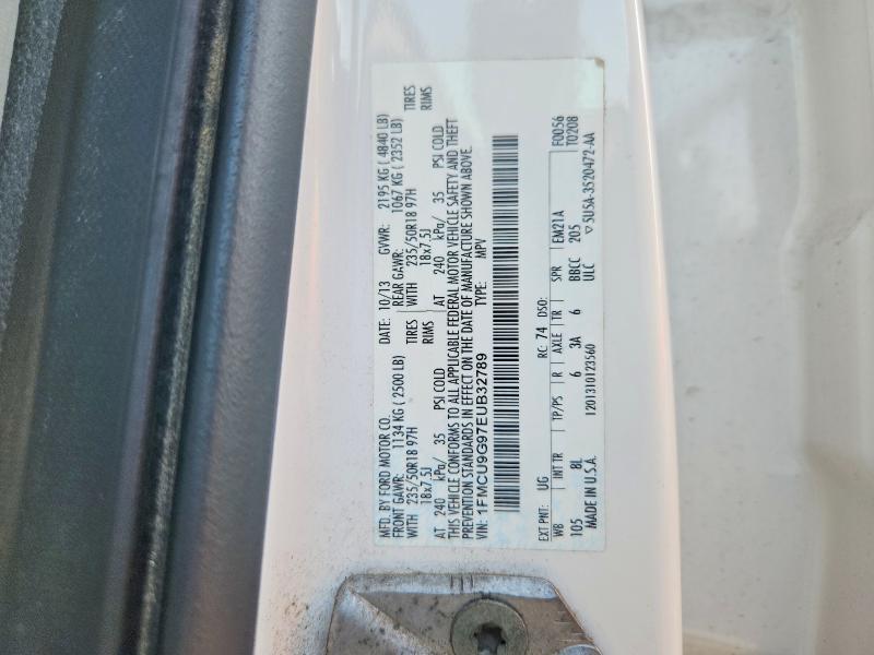 Продаж на аукціоні авто 2014 Ford Escape, vin: 1FMCU9G97EUB32789, номер лоту: 61149286