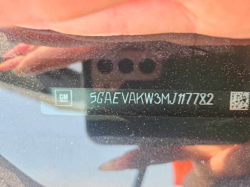 2021 Buick Enclave მანქანა იყიდება აუქციონზე, vin: 5GAEVAKW3MJ117782, აუქციონის ნომერი: 63247816