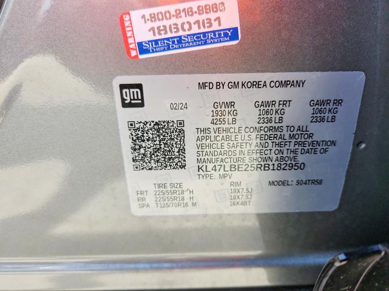 Продаж на аукціоні авто 2024 Buick Envista, vin: KL47LBE25RB182950, номер лоту: 60369666