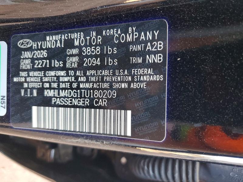 Продаж на аукціоні авто 2026 Hyundai Elantra, vin: KMHLM4DG1TU180209, номер лоту: 62058516