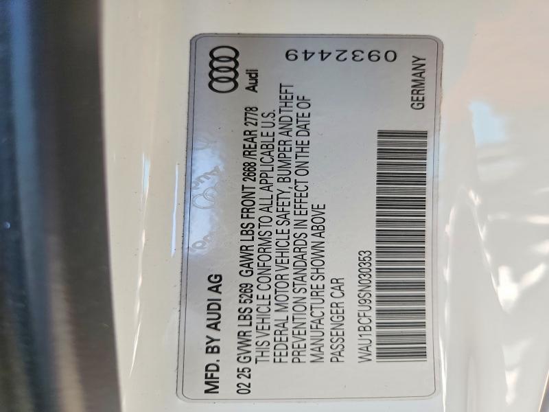 Продажа на аукционе авто 2025 Audi A5, vin: WAU1BCFU9SN030353, номер лота: 60077026