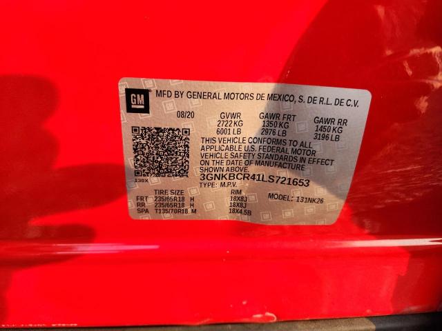 Продаж на аукціоні авто 2020 Chevrolet Blazer, vin: 3GNKBCR41LS721653, номер лоту: 60932946