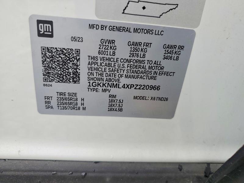 Aukcja sprzedaży 2023 Gmc Acadia, vin: 1GKKNML4XPZ220966, numer aukcji: 61893986