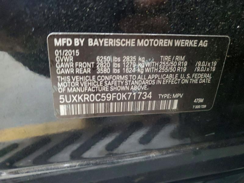 Aukcja sprzedaży 2015 Bmw X5, vin: 5UXKR0C59F0K71734, numer aukcji: 61176076