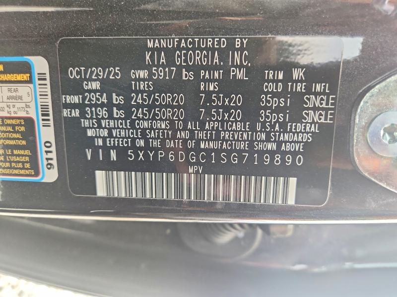 Aukcja sprzedaży 2025 Kia Telluride, vin: 5XYP6DGC1SG719890, numer aukcji: 59668076