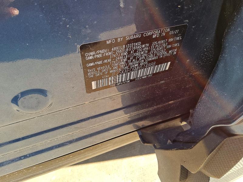 Продажа на аукционе авто 2021 Subaru Forester, vin: JF2SKAFC6MH514888, номер лота: 61985556