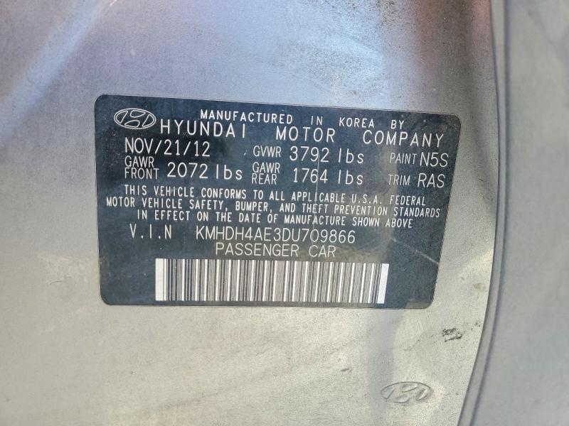Продаж на аукціоні авто 2013 Hyundai Elantra, vin: KMHDH4AE3DU709866, номер лоту: 60701956