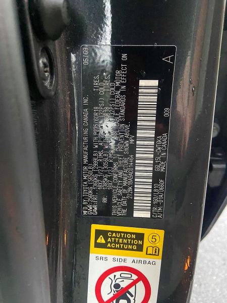2010 Lexus Rx მანქანა იყიდება აუქციონზე, vin: 2T2BK1BA9AC014464, აუქციონის ნომერი: 62377416