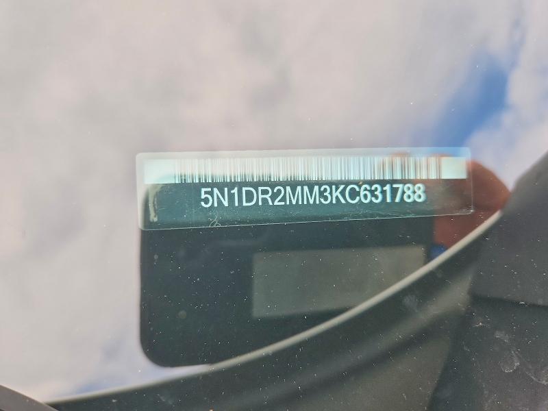 Продаж на аукціоні авто 2019 Nissan Pathfinder, vin: 5N1DR2MM3KC631788, номер лоту: 59307296