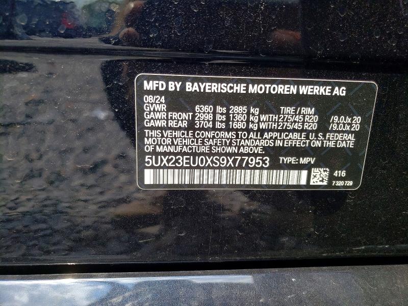 Aukcja sprzedaży 2025 Bmw X5, vin: 5UX23EU0XS9X77953, numer aukcji: 60376126