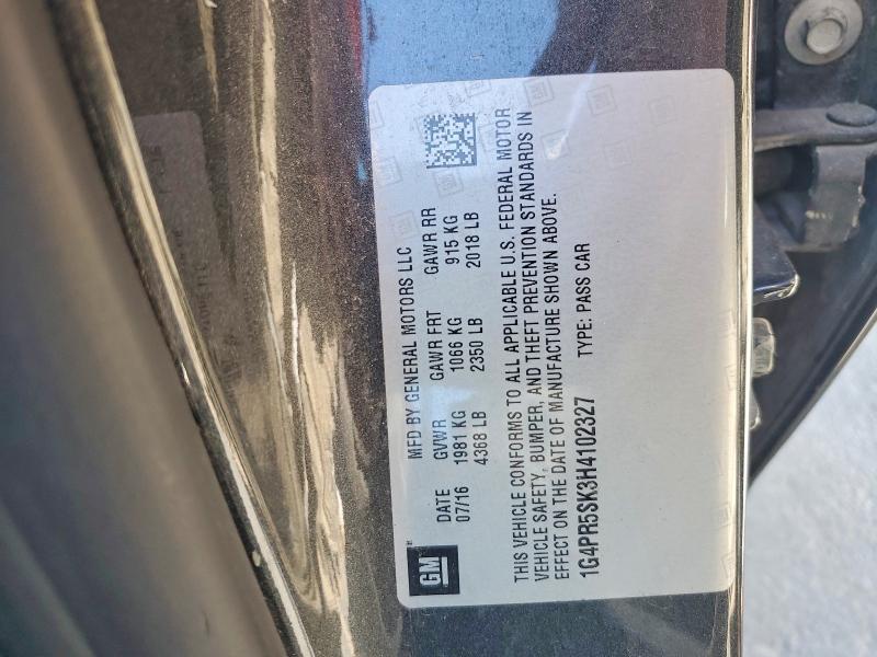 Продажа на аукционе авто 2017 Buick Verano, vin: 1G4PR5SK3H4102327, номер лота: 60445226