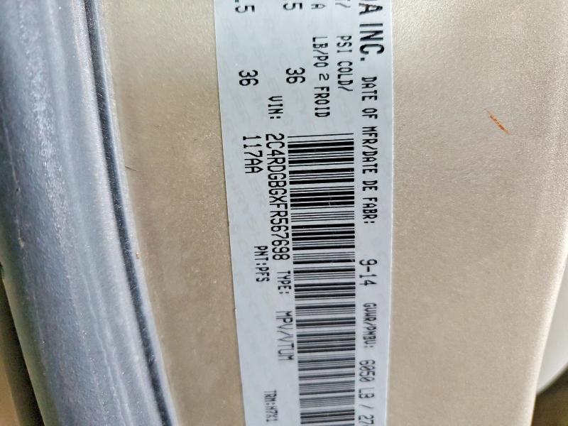 Продажа на аукционе авто 2015 Dodge Grand Caravan, vin: 2C4RDGBGXFR567698, номер лота: 62646736