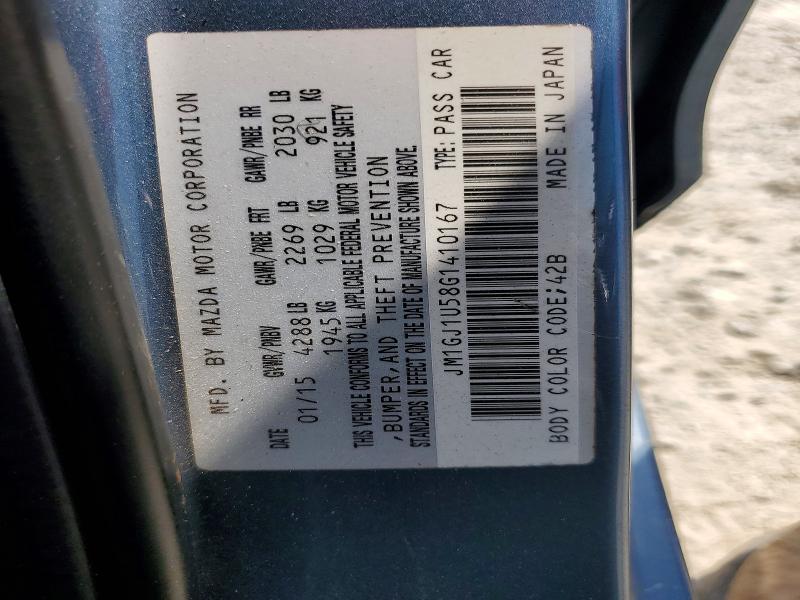 2016 Mazda 6 მანქანა იყიდება აუქციონზე, vin: JM1GJ1U58G1410167, აუქციონის ნომერი: 59080026