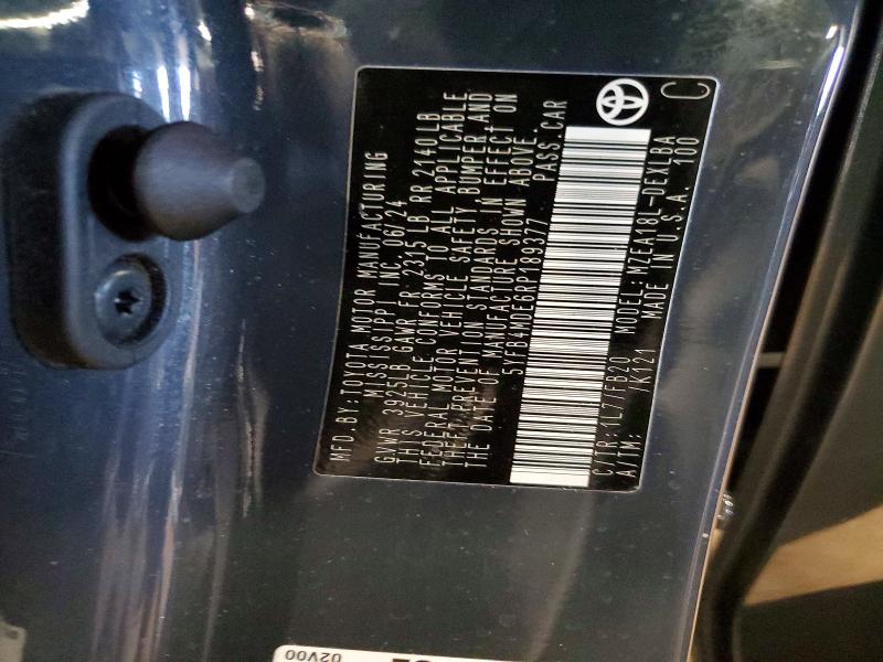 61523856 :رقم المزاد ، 5YFB4MDE6RP189377 vin ، 2024 Toyota Corolla مزاد بيع