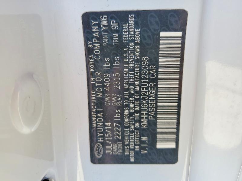 62684976 :رقم المزاد ، KMHHU6KJ2FU123098 vin ، 2015 Hyundai Genesis Coupe مزاد بيع
