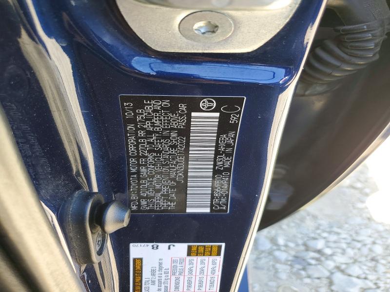 Aukcja sprzedaży 2014 Toyota Prius, vin: JTDKN3DU0E1742022, numer aukcji: 59664856