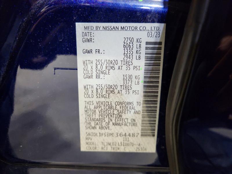 Продаж на аукціоні авто 2023 Infiniti Qx60, vin: 5N1DL1FS3PC364487, номер лоту: 61005816