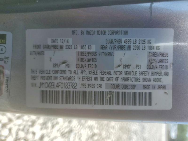Aukcja sprzedaży 2015 Mazda 5, vin: JM1CW2BL4F0183782, numer aukcji: 61171196