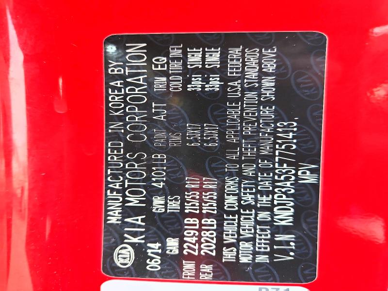 Продаж на аукціоні авто 2015 Kia Soul, vin: KNDJP3A53F7751413, номер лоту: 61011276