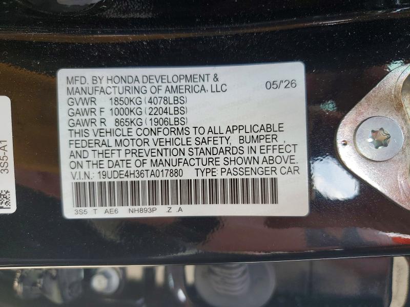 63418276 :رقم المزاد ، 19UDE4H36TA017880 vin ، 2026 Acura Integra مزاد بيع
