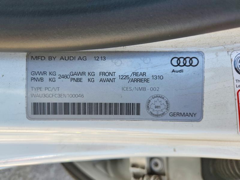 2014 Audi A7 მანქანა იყიდება აუქციონზე, vin: WAU3GCFC3EN100046, აუქციონის ნომერი: 60305696
