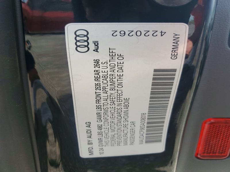 Aukcja sprzedaży 2025 Audi A5, vin: WAUDACF56SA008018, numer aukcji: 59384156