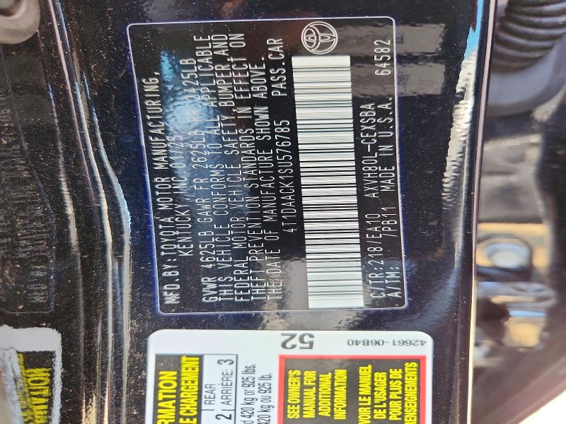 Aukcja sprzedaży 2025 Toyota Camry, vin: 4T1DAACK1SU576785, numer aukcji: 62750016