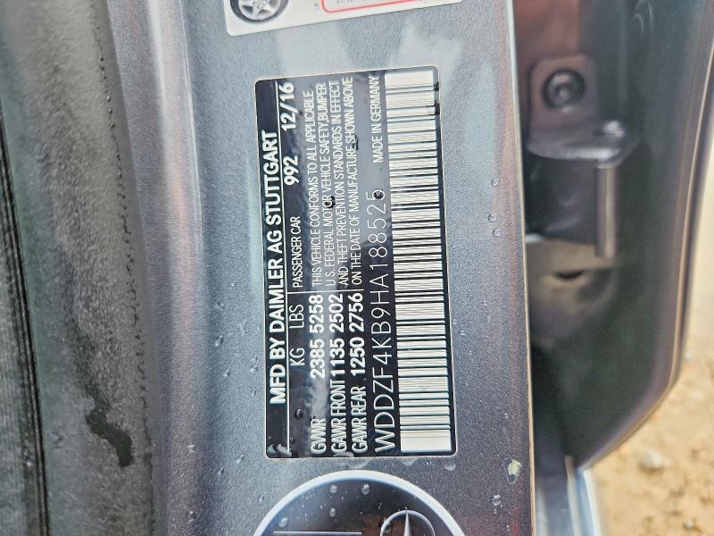 Продажа на аукционе авто 2017 Mercedes-benz E, vin: WDDZF4KB9HA188525, номер лота: 62617316