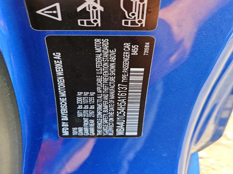 59667966 :رقم المزاد ، WBA4U1C54H5A16137 vin ، 2017 Bmw 440xi مزاد بيع