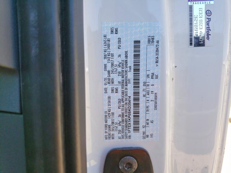 Aukcja sprzedaży 2025 Ford F150, vin: 1FTEX1KP0SKD35414, numer aukcji: 62082826