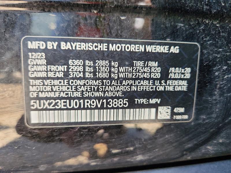 Aukcja sprzedaży 2024 Bmw X5, vin: 5UX23EU01R9V13885, numer aukcji: 59121696