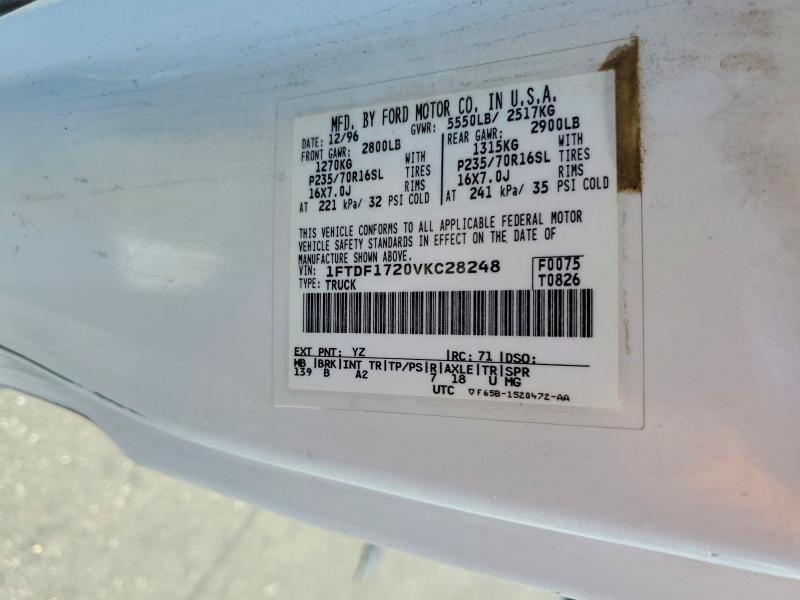 Продажа на аукционе авто 1997 Ford F150, vin: 1FTDF1720VKC28248, номер лота: 60859246