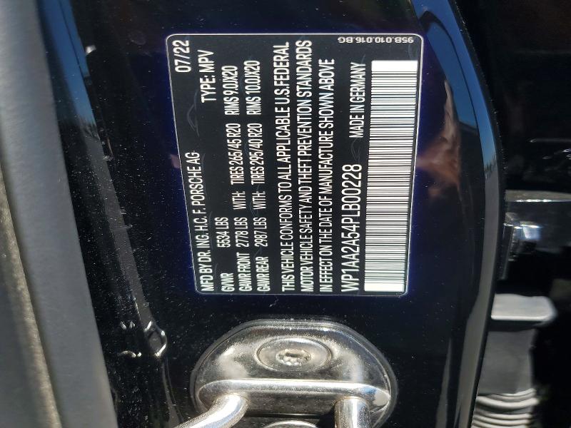 63347656 :رقم المزاد ، WP1AA2A54PLB00228 vin ، 2023 Porsche Macan مزاد بيع
