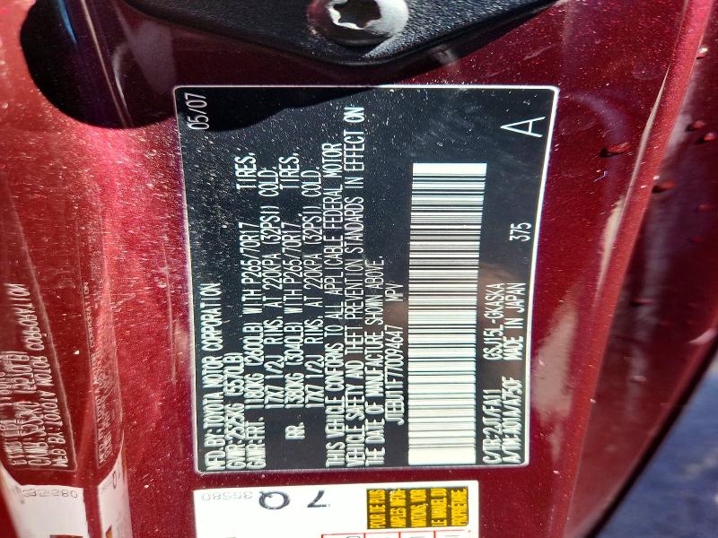 Aukcja sprzedaży 2007 Toyota Fj Cruiser, vin: JTEBU11F770094647, numer aukcji: 60608956