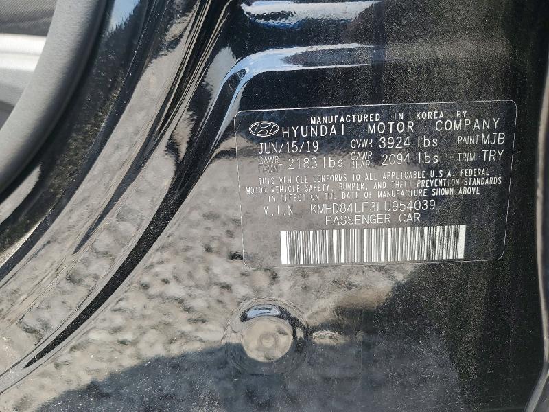 Продаж на аукціоні авто 2020 Hyundai Elantra, vin: KMHD84LF3LU954039, номер лоту: 56430366