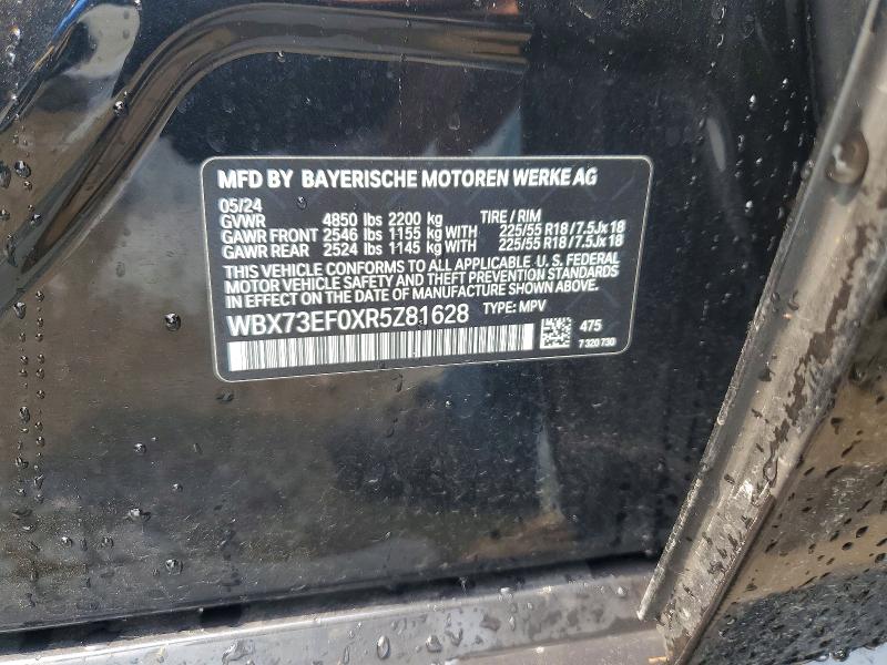 Aukcja sprzedaży 2024 Bmw X1, vin: WBX73EF0XR5Z81628, numer aukcji: 62567846