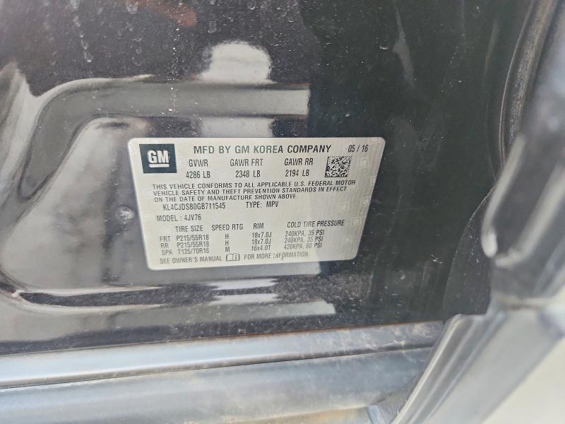 Aukcja sprzedaży 2016 Buick Encore, vin: KL4CJDSB0GB711545, numer aukcji: 61738946