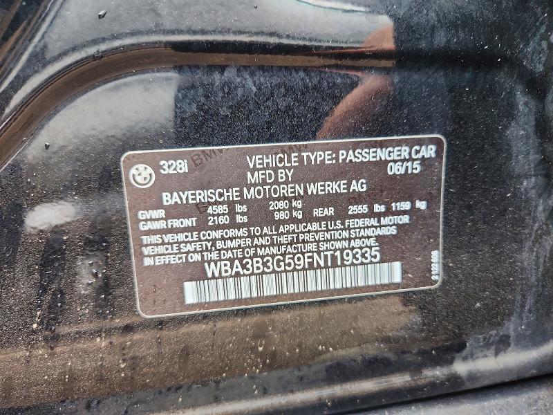 Продаж на аукціоні авто 2015 Bmw 328, vin: WBA3B3G59FNT19335, номер лоту: 63518086