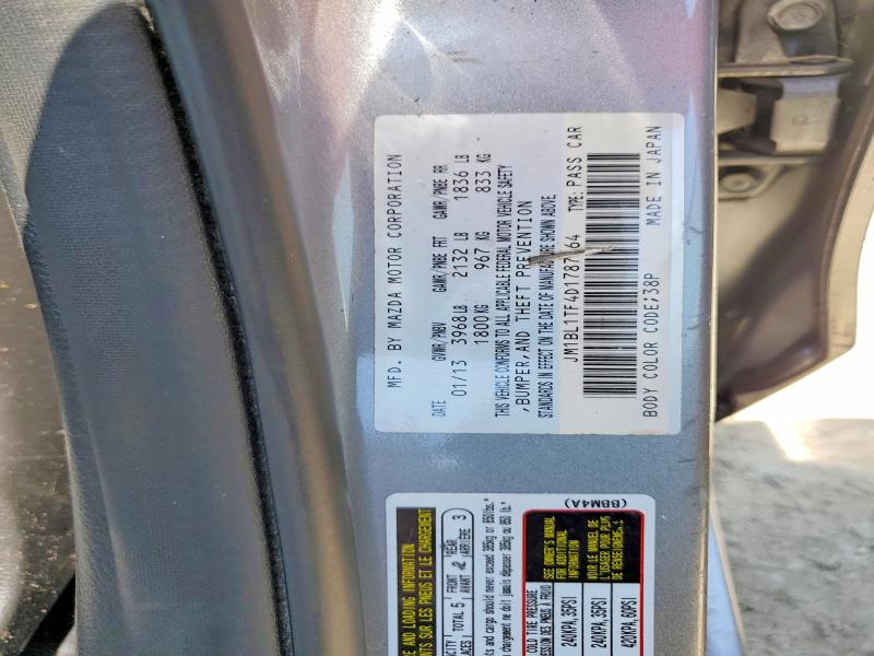Aukcja sprzedaży 2013 Mazda 3, vin: JM1BL1TF4D1787864, numer aukcji: 61069426