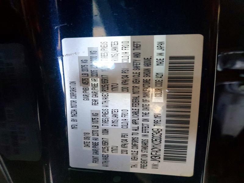 Aukcja sprzedaży 2019 Mazda Cx-5, vin: JM3KFACM1K0500349, numer aukcji: 60444256